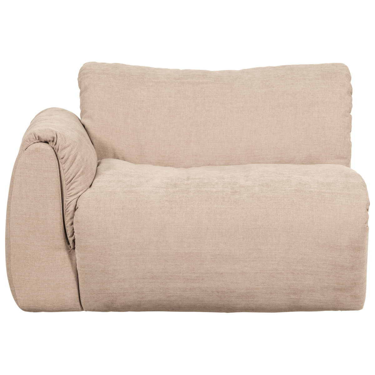 BAGGY 1-SITZER ELEMENT ARM LINKS GEWEBTE CHENILLE SAND