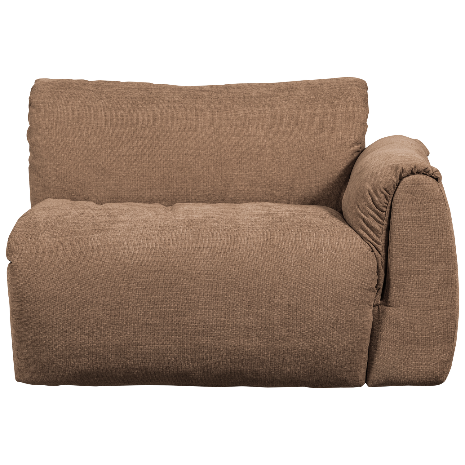 BAGGY 1-SITZER ELEMENT ARM RECHTS GEWEBTE CHENILLE BRAUN