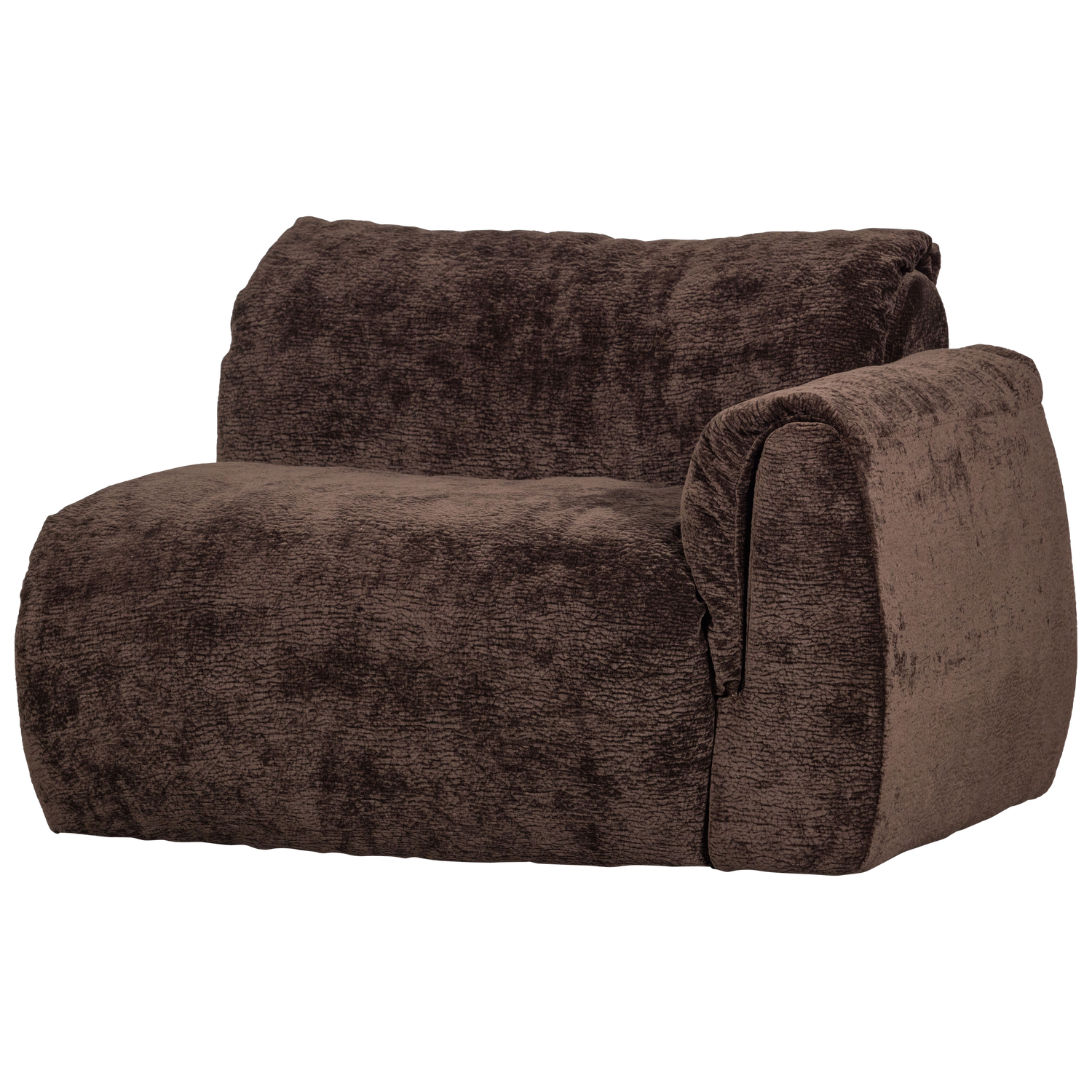 BAGGY 1-SITZER ELEMENT ARM RECHTS 3D CHENILLE DUNKELBRAUN