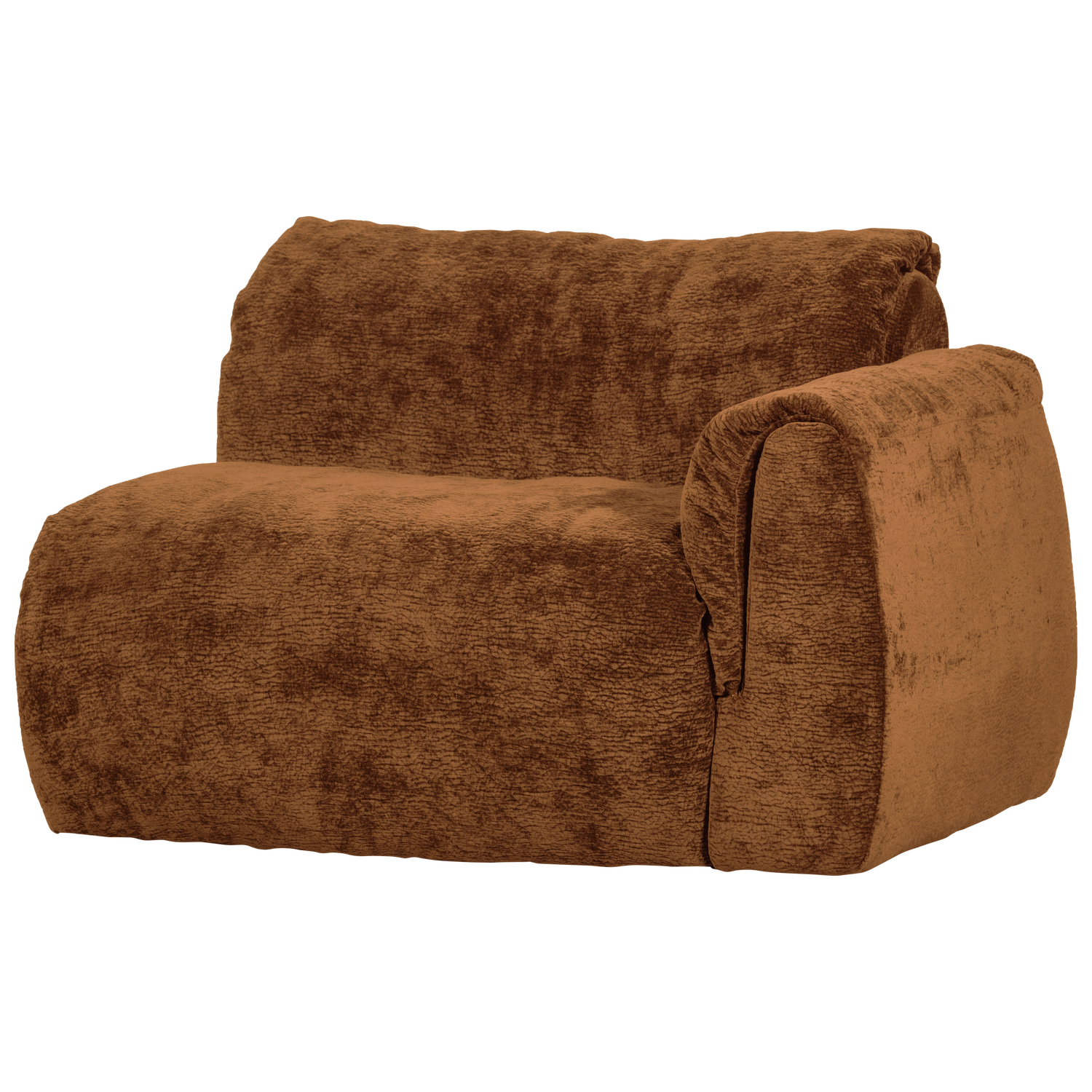 BAGGY 1-SITZER ELEMENT ARM RECHTS 3D CHENILLE MITTELBRAUN