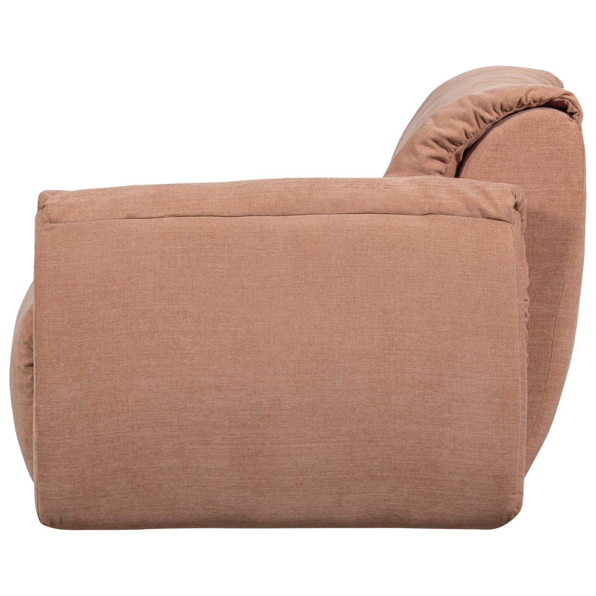 BAGGY 1-SITZER ELEMENT ARM RECHTS GEWEBTE CHENILLE ALTROSA