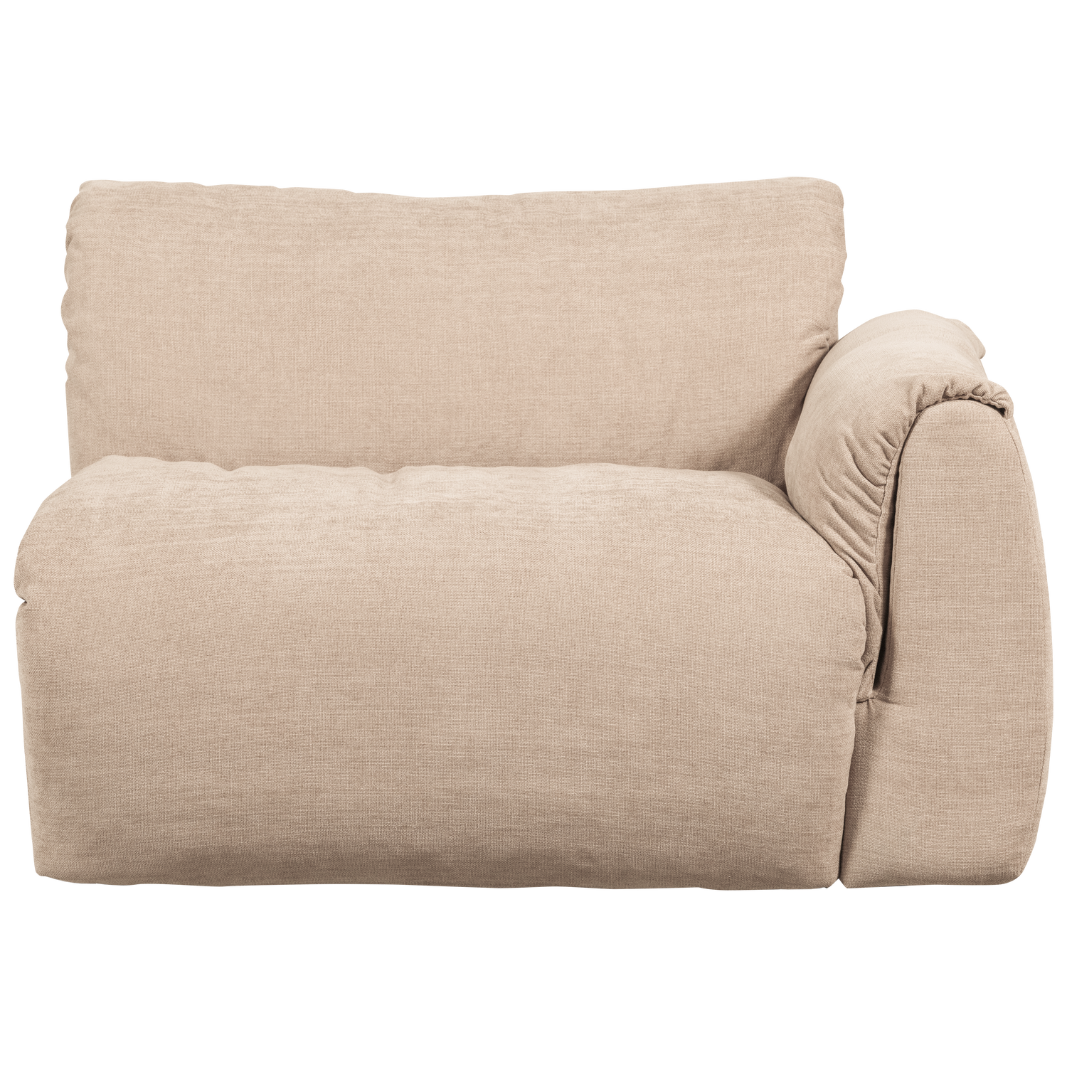 BAGGY 1-SITZER ELEMENT ARM RECHTS GEWEBTE CHENILLE SAND