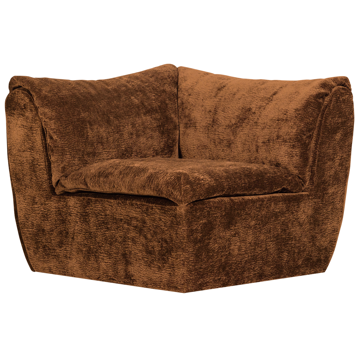 BAGGY ECKELEMENT 3D CHENILLE MITTELBRAUN