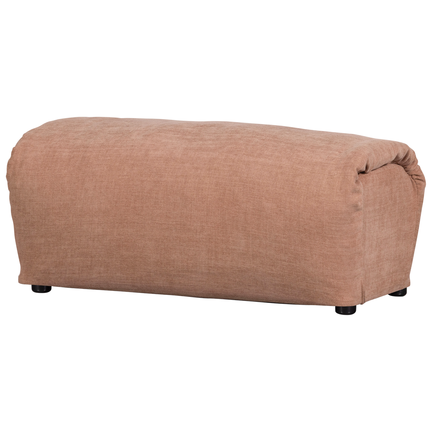 BAGGY HOCKER GEWEBTE CHENILLE ALTROSA