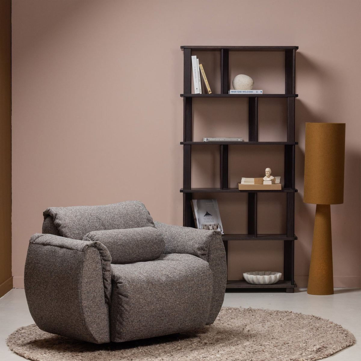 RISS BUCHERREGAL EICHE MYSTIC BRAUN 186x90CM