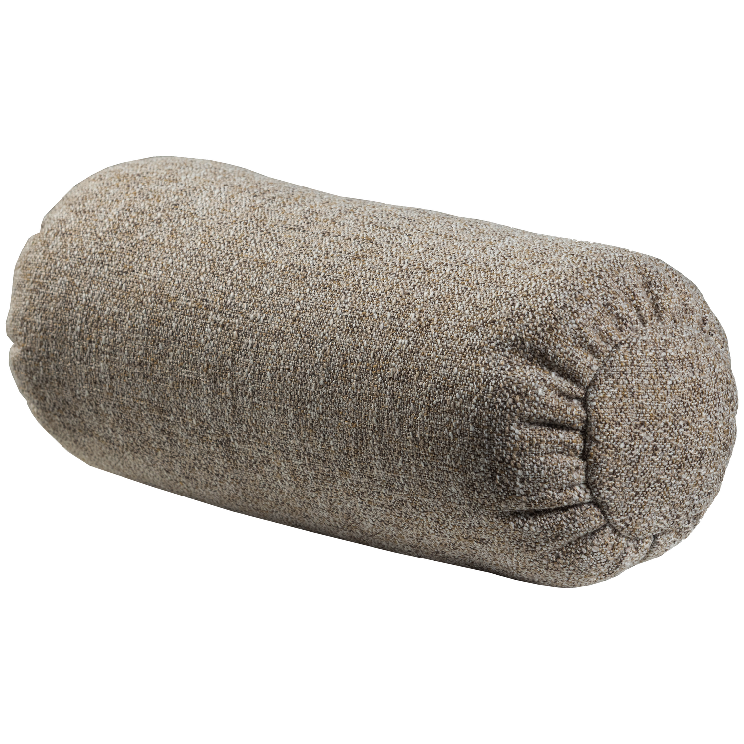 BAGGY ROLLENKISSEN 50xO23CM WEBSTOFF BRAUN MELANGE