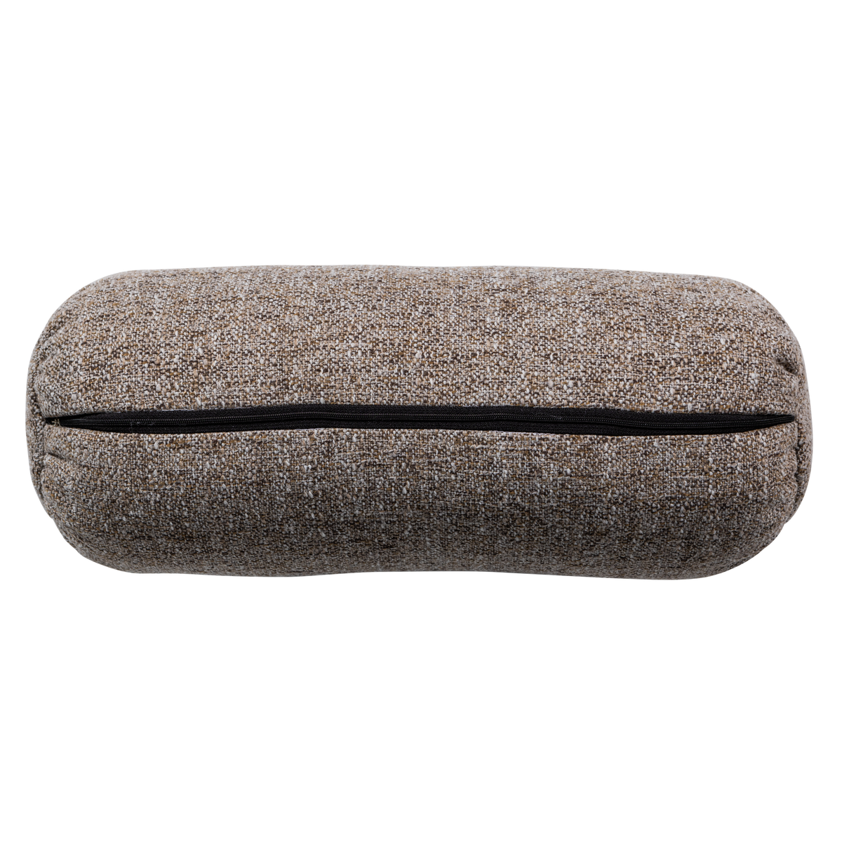 BAGGY ROLLENKISSEN 50xO23CM WEBSTOFF BRAUN MELANGE