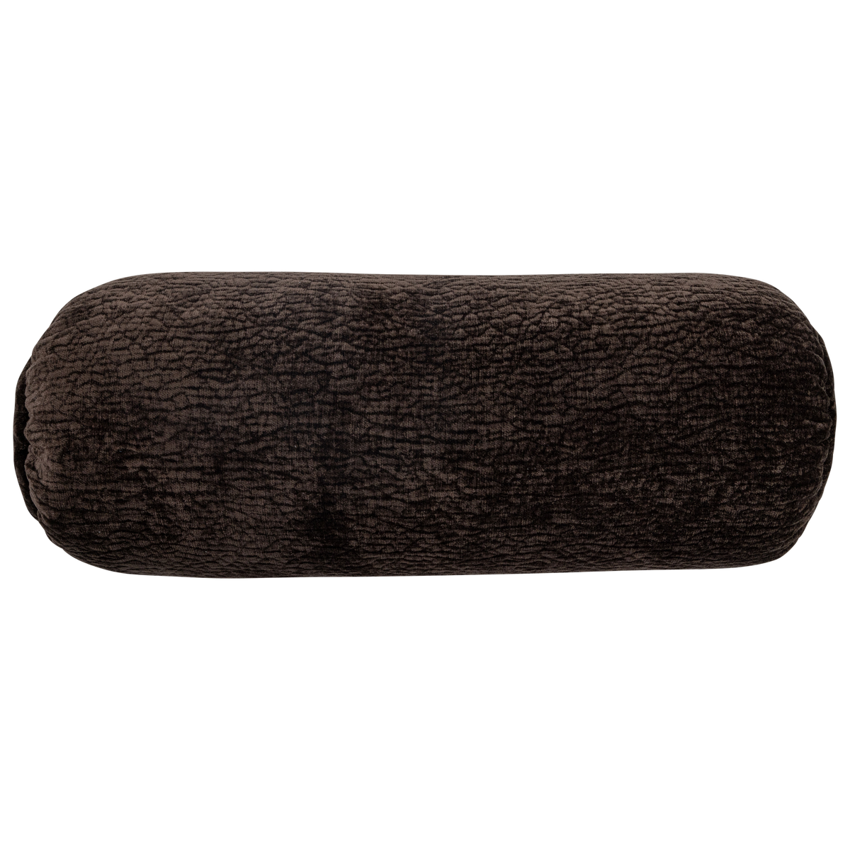 BAGGY ROLLENKISSEN 50xO23CM 3D CHENILLE DUNKELBRAUN