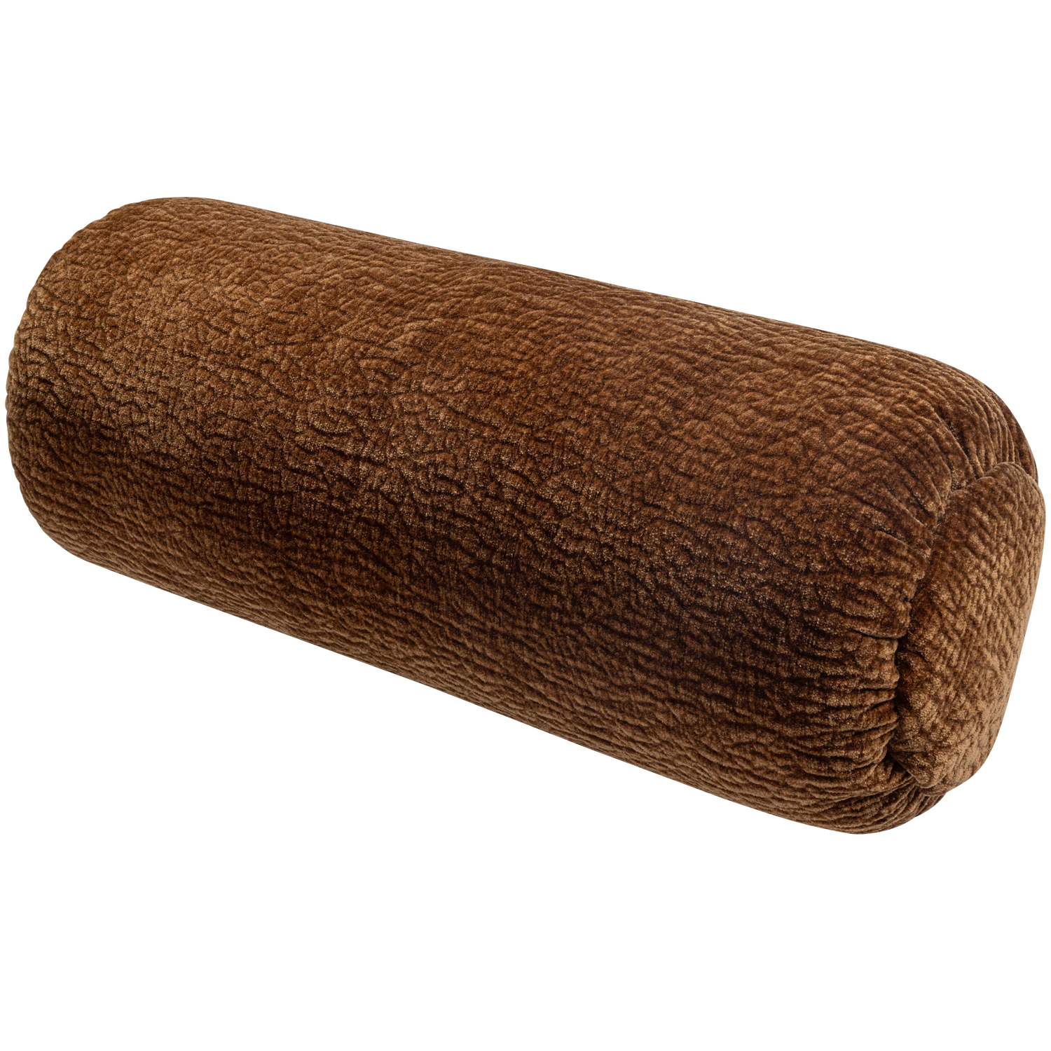 BAGGY ROLLENKISSEN 50xO23CM 3D CHENILLE MITTELBRAUN