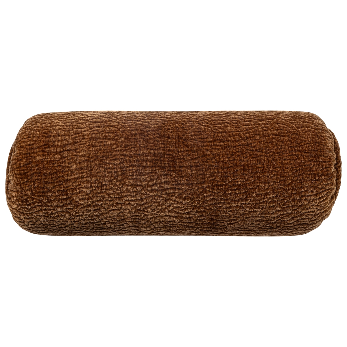BAGGY ROLLENKISSEN 50xO23CM 3D CHENILLE MITTELBRAUN