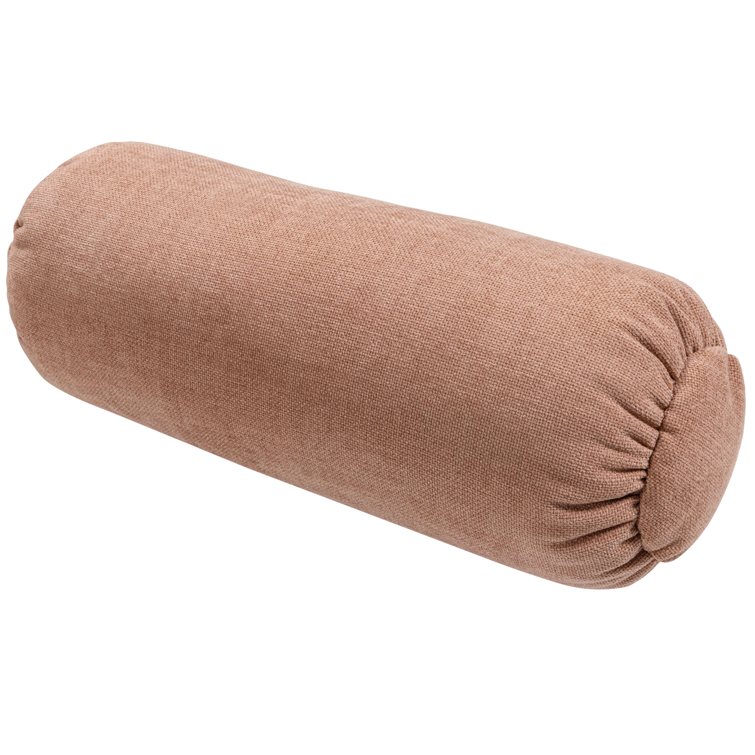 BAGGY ROLLENKISSEN 50xO23CM GEWEBTE CHENILLE ALTROSA