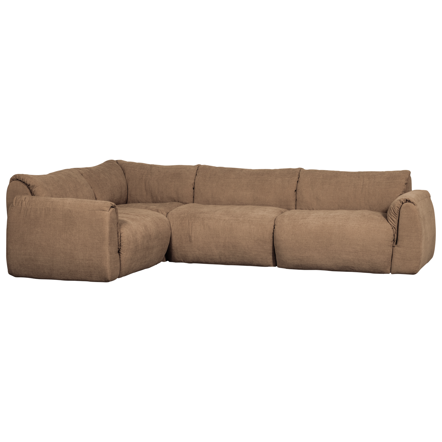 BAGGY ECKBANK LINKS GEWEBTE CHENILLE BRAUN