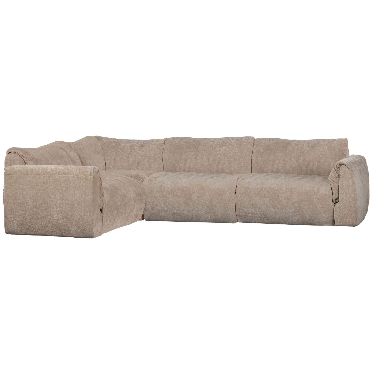 BAGGY ECKBANK LINKS 3D CHENILLE SAND