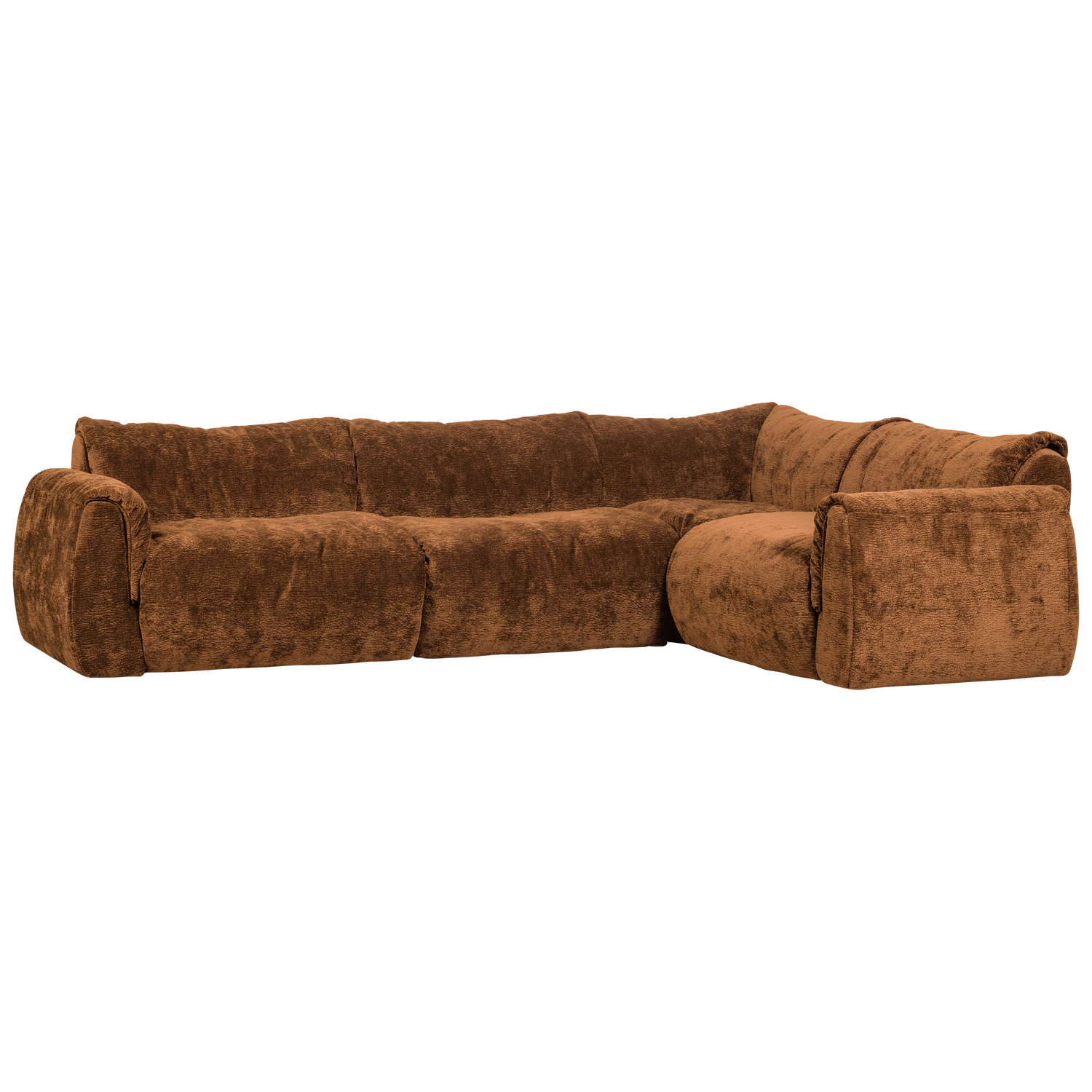 BAGGY ECKBANK RECHTS 3D CHENILLE MITTELBRAUN