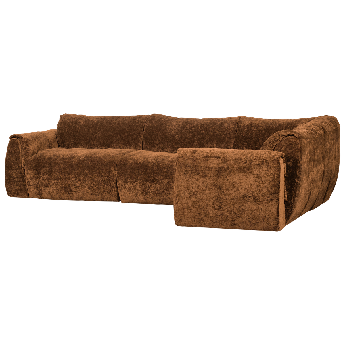 BAGGY ECKBANK RECHTS 3D CHENILLE MITTELBRAUN