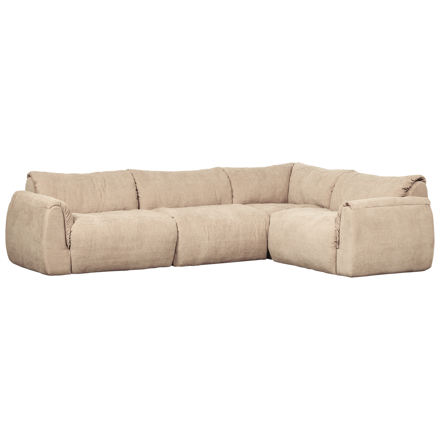 BAGGY ECKBANK RECHTS GEWEBTE CHENILLE SAND