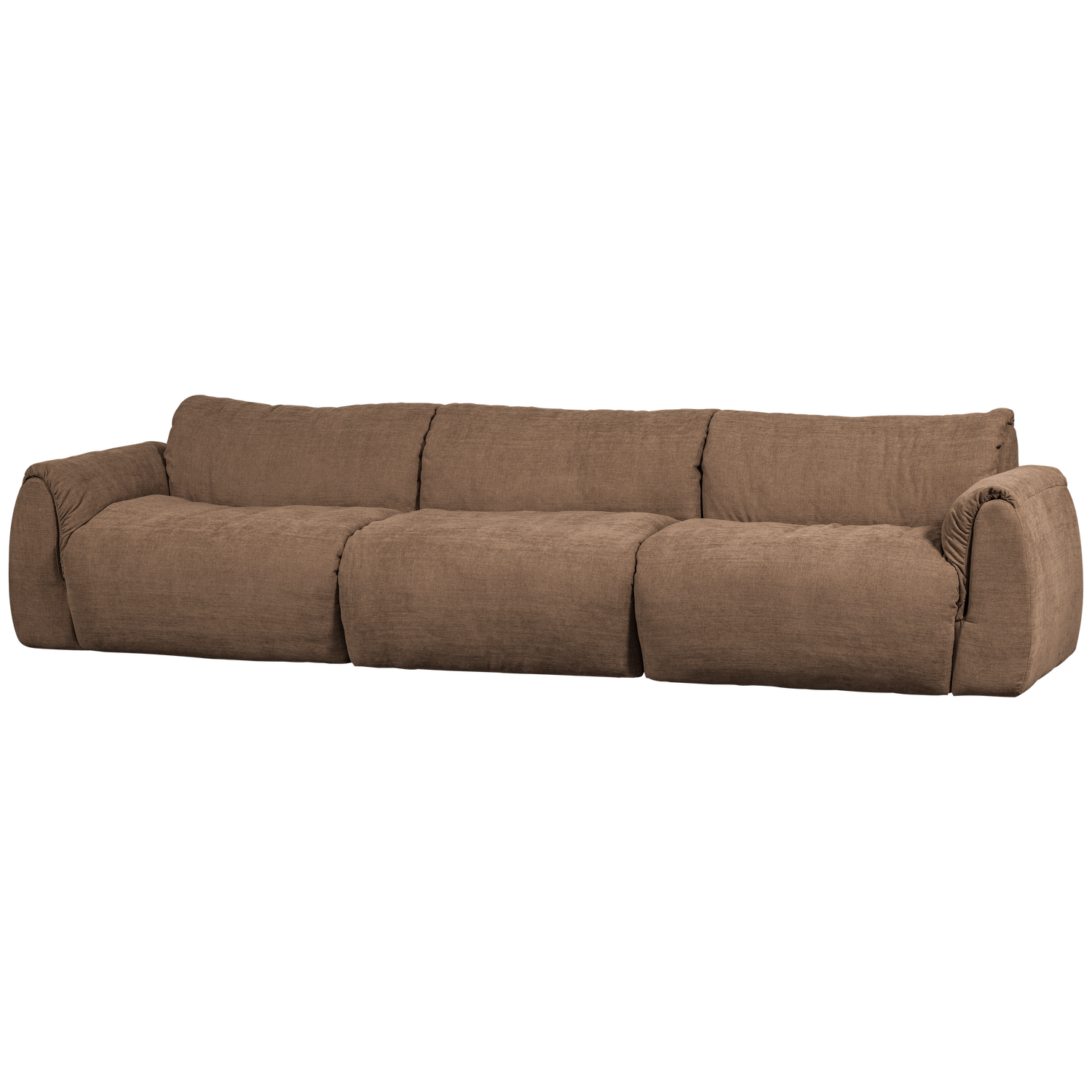 BAGGY 3-SITZER GEWEBTE CHENILLE BRAUN