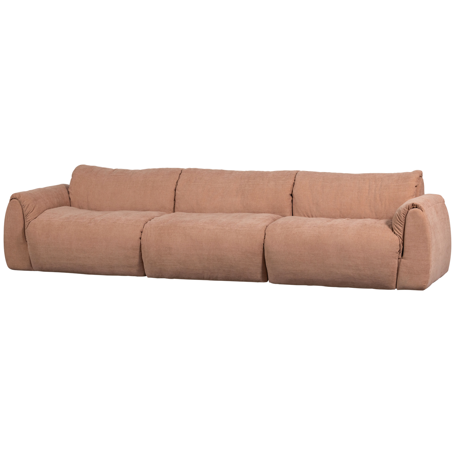 BAGGY 3-SITZER GEWEBTE CHENILLE ALTROSA