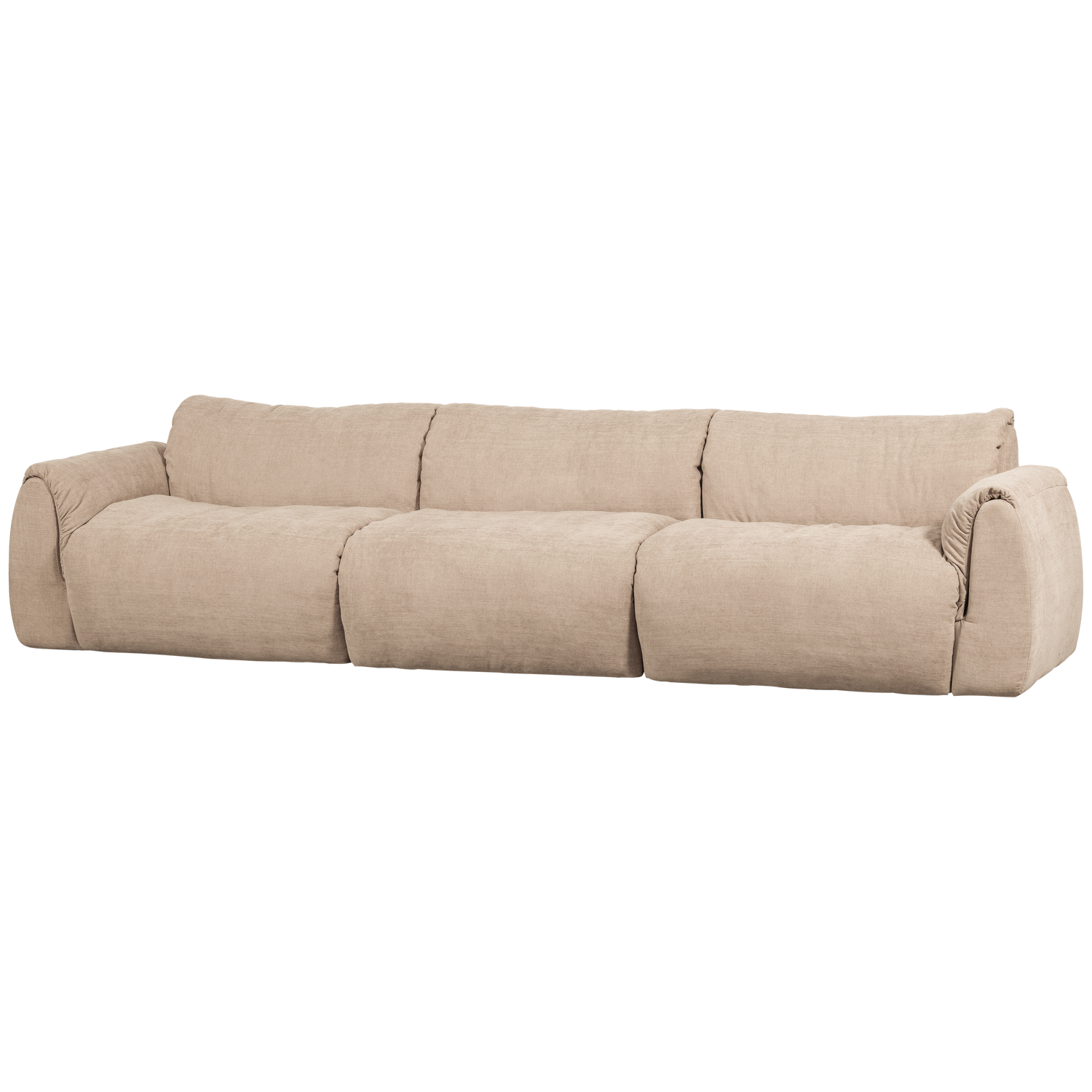 BAGGY 3-SITZER GEWEBTE CHENILLE SAND