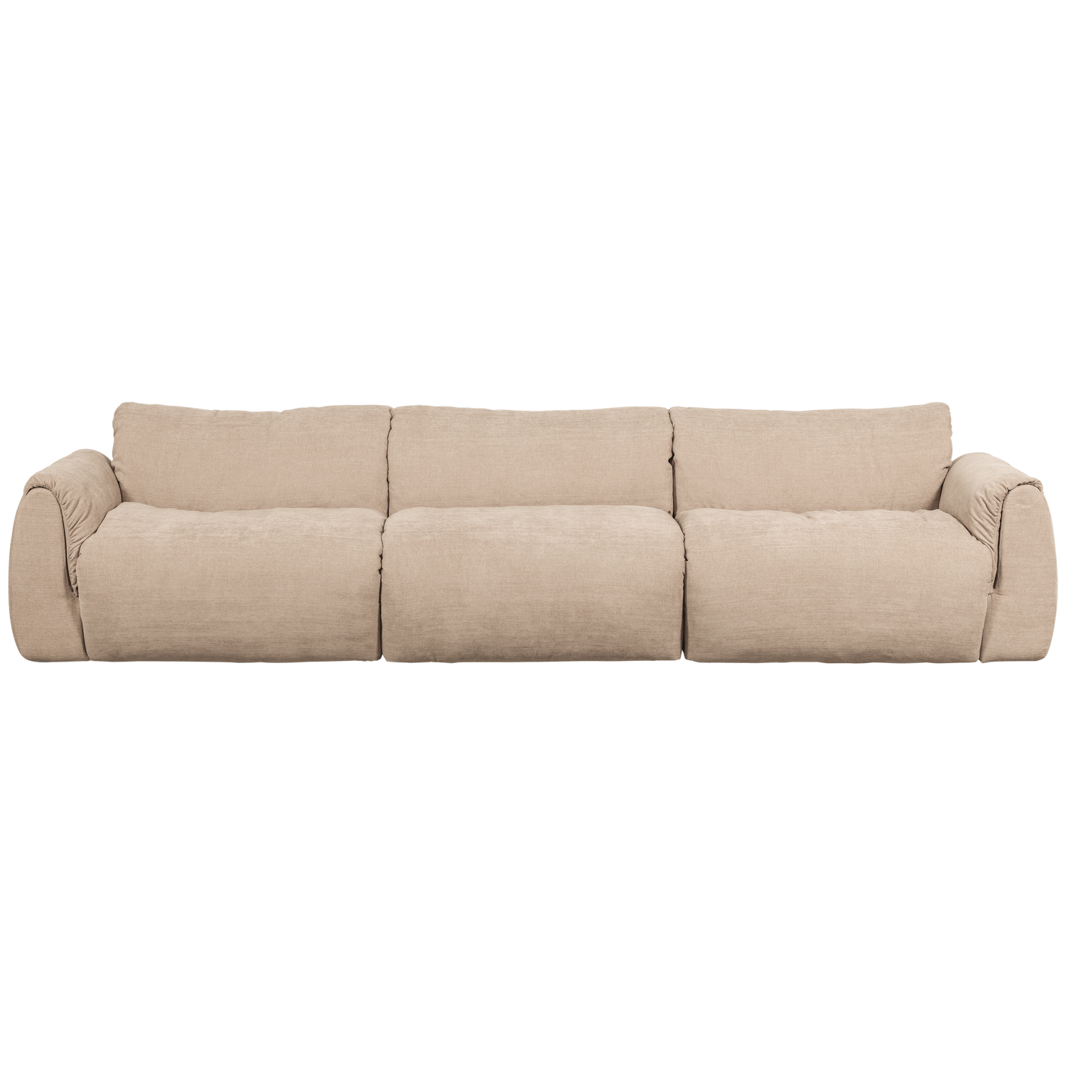 BAGGY 3-SITZER GEWEBTE CHENILLE SAND