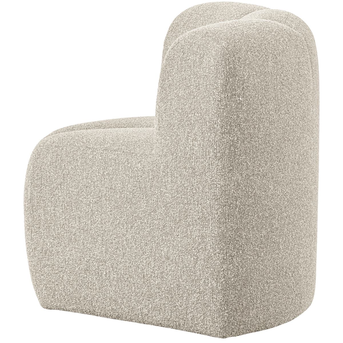 MOJO ESSBANK ECK MIT RÜCKENLEHNE BOUCLE BEIGE MELANGE