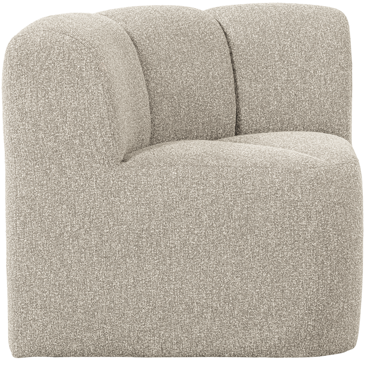 MOJO ESSBANK ECK MIT RÜCKENLEHNE BOUCLE BEIGE MELANGE