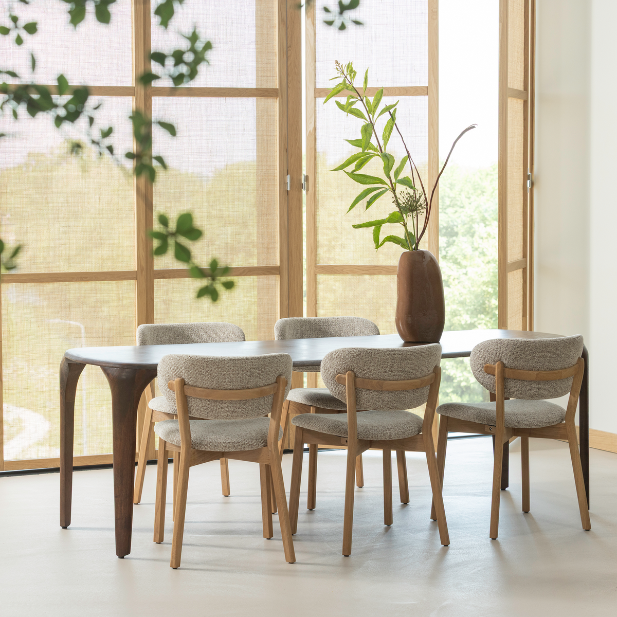 FIORE ESSTISCH MANGOHOLZ DUNKELBRAUN 230x95 CM