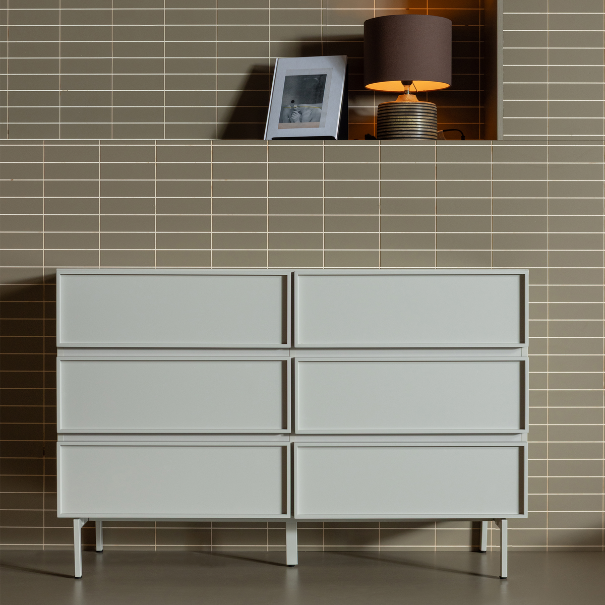 TOURS KOMMODE 6 SCHUBLADEN MELAMINE/MDF SAND