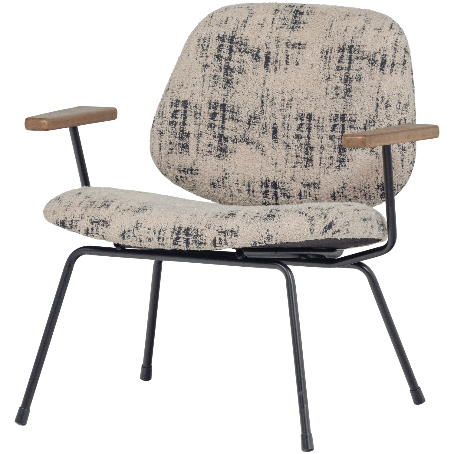 AURE SESSEL CHENILLE BEIGE/SCHWARZ
