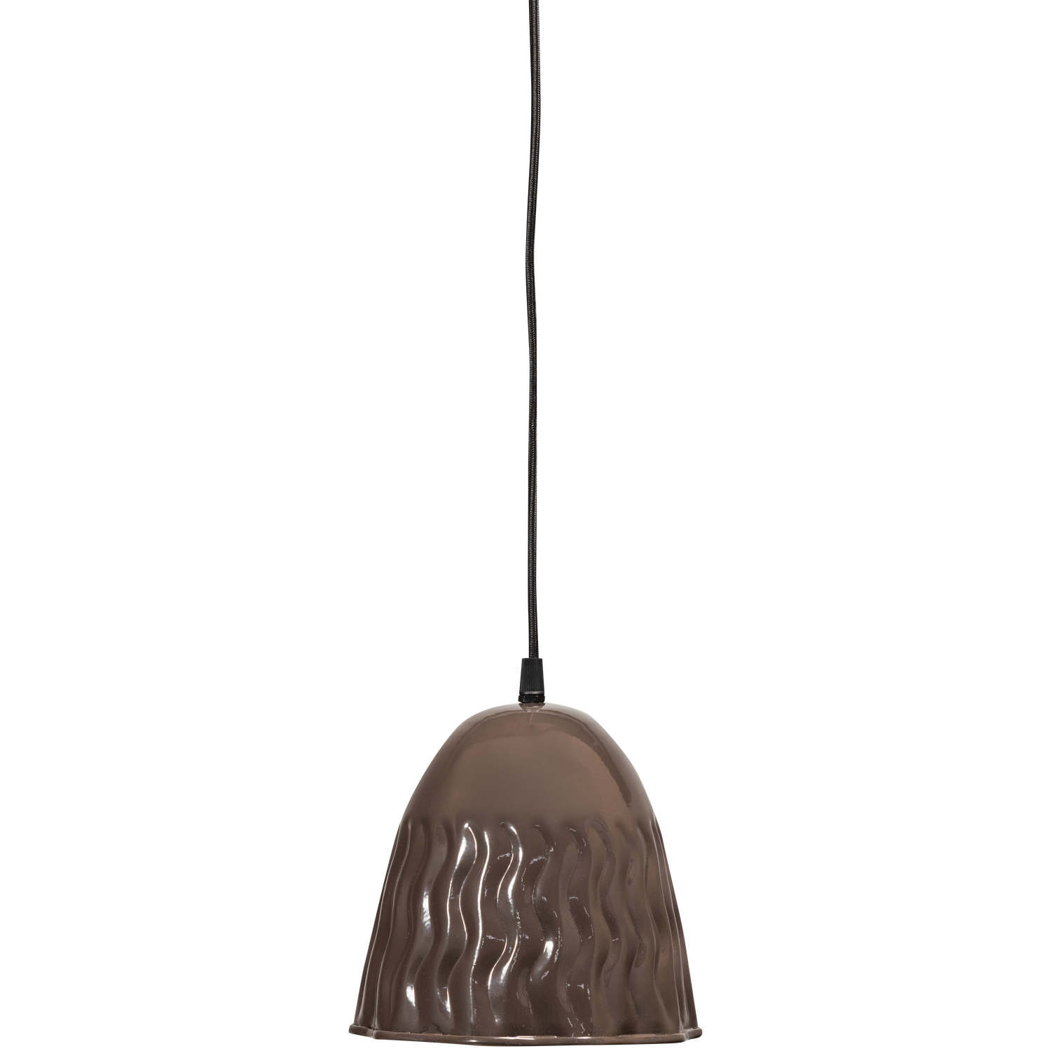 ARLESO HÄNGENDE LAMPE METALL DUNKELBRAUN