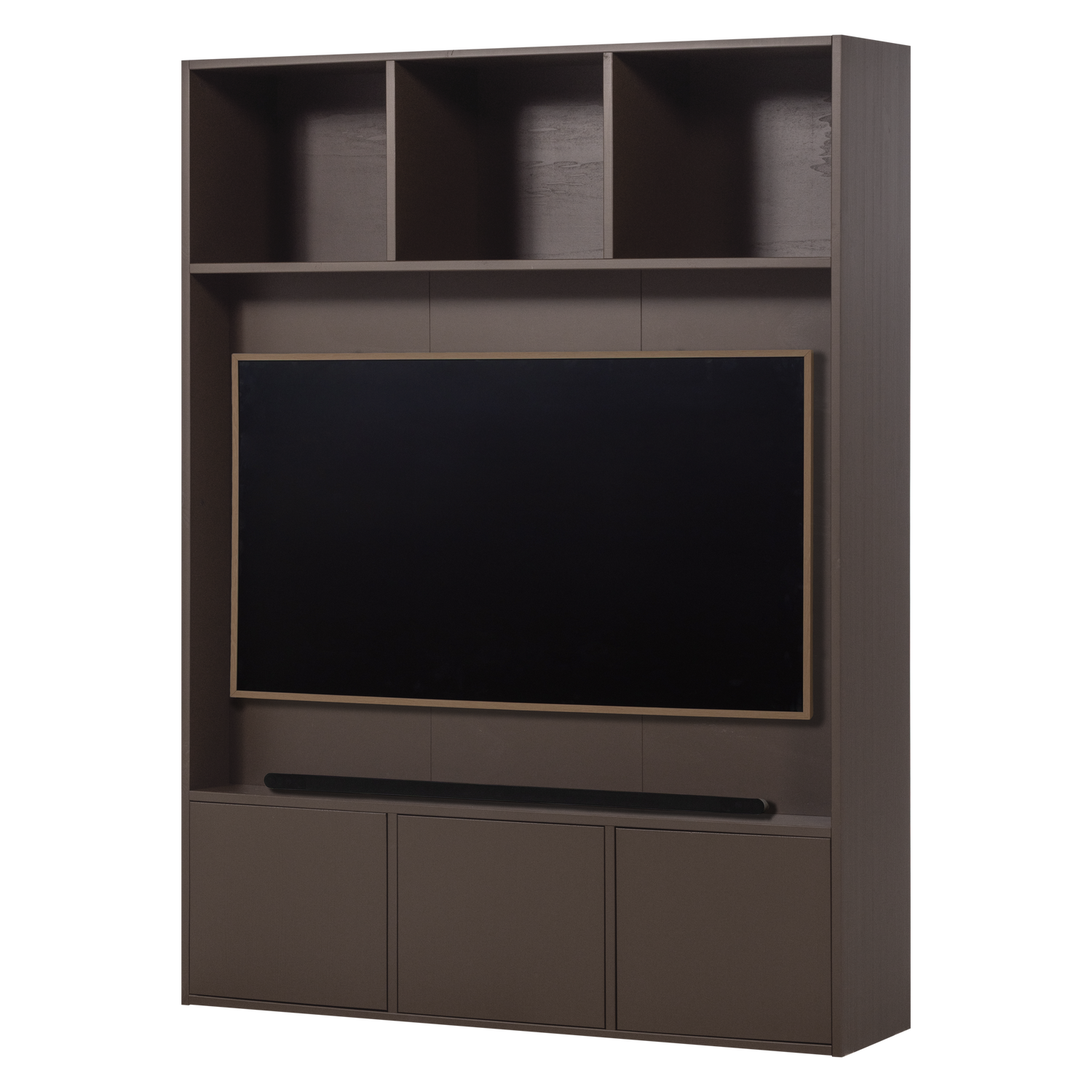 MEGGY TV ABLAGESCHRANK 160 CM KIEFER MITTELBRAUN [fsc]