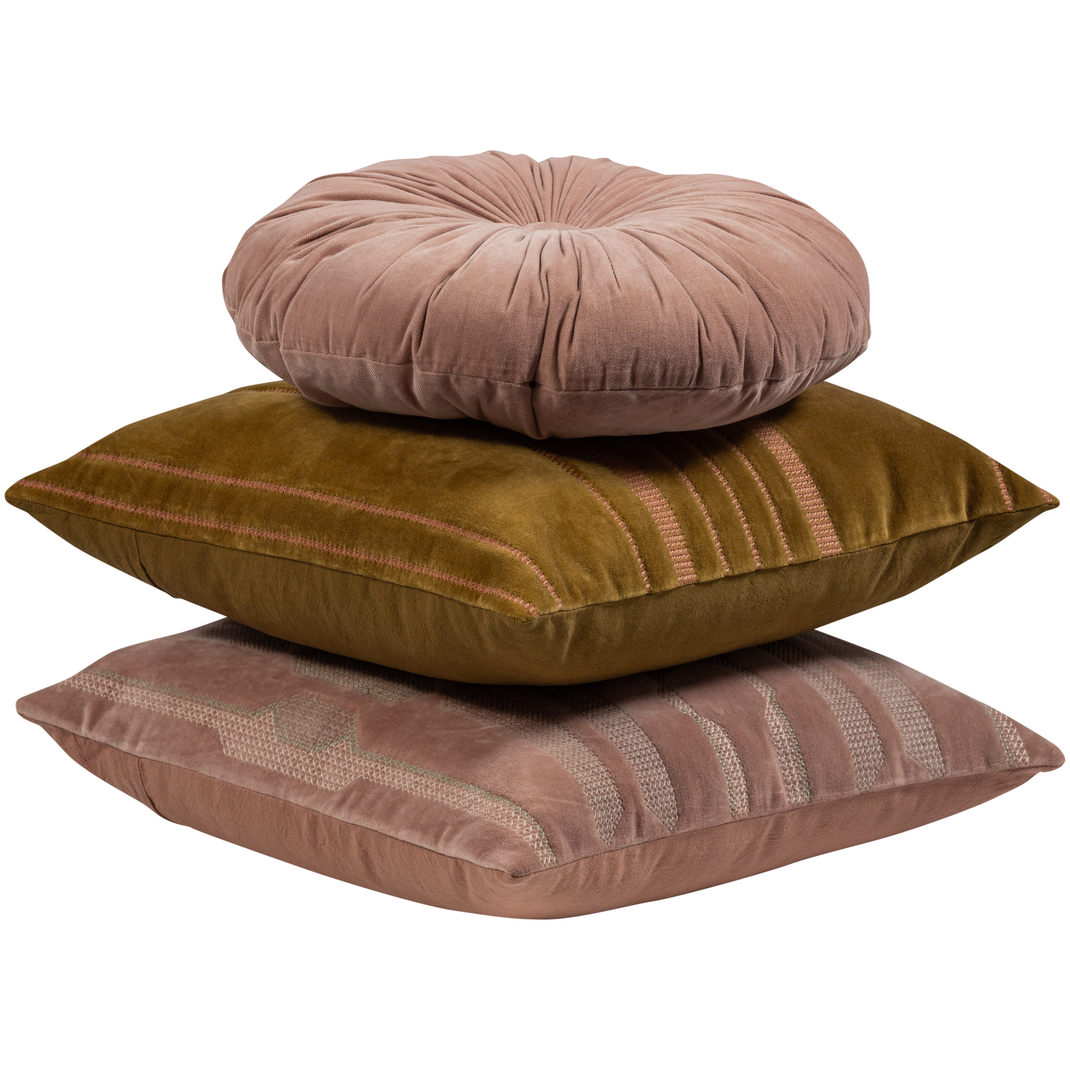 FEIS KISSIN VELVET PINK/NATUR - 3ER SET