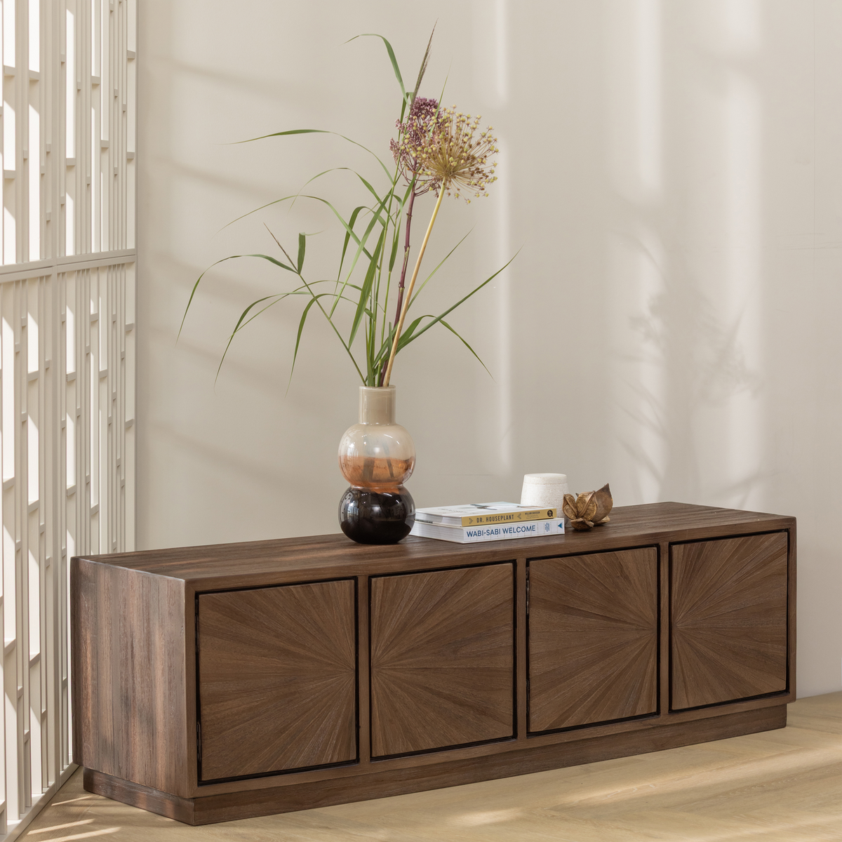 SUN TV-MÖBEL TEAK BRAUN