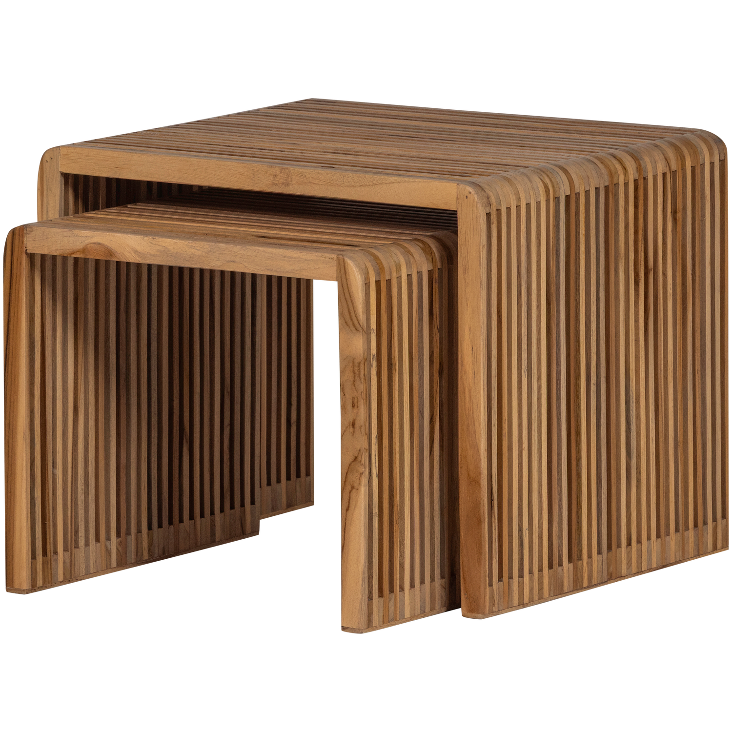 JASMIJN BEISTELLTISCH TEAK NATUR - 2ER SET
