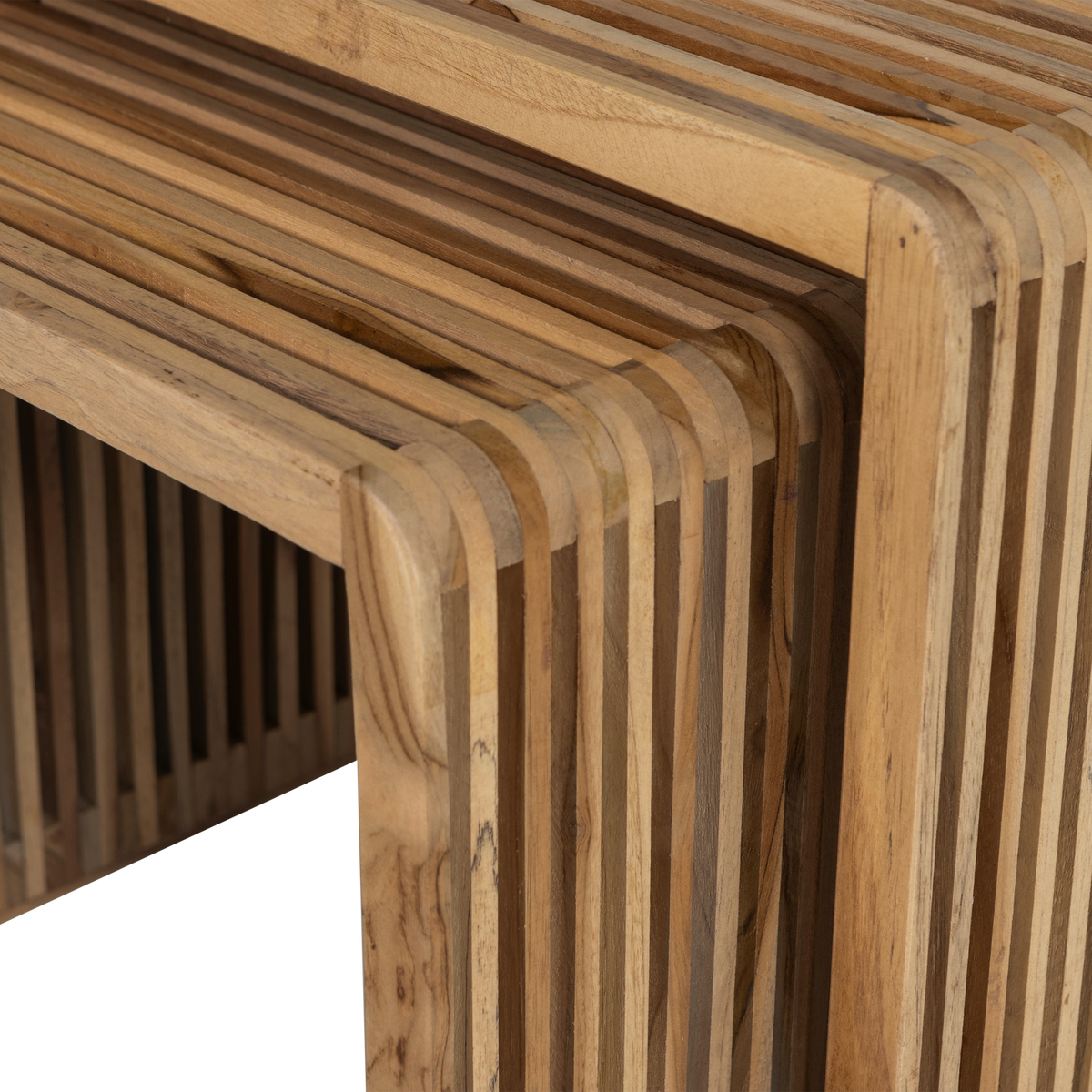 JASMIJN BEISTELLTISCH TEAK NATUR - 2ER SET