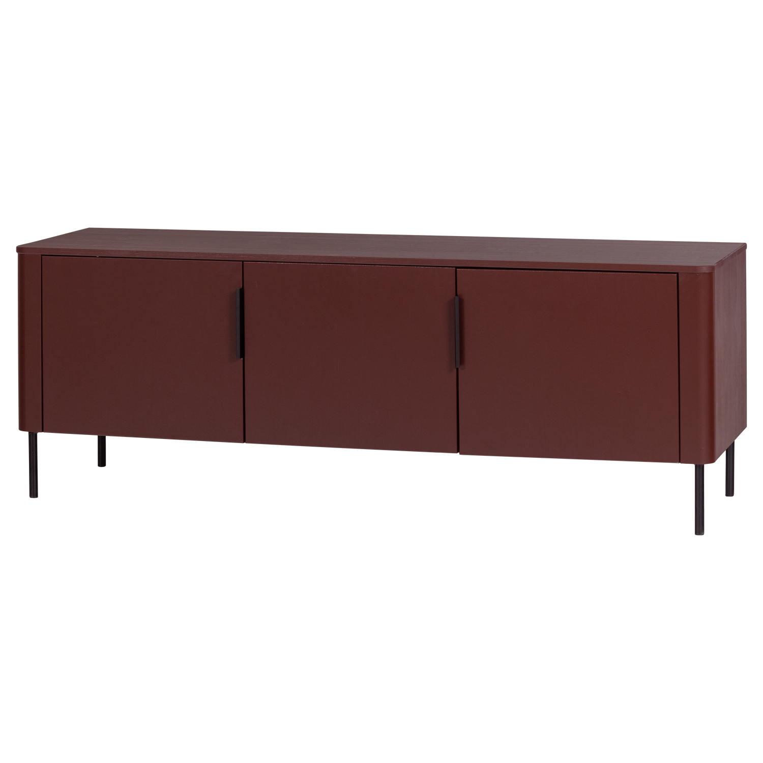 GUNNAR TV-MÖBEL 154 CM KIEFER BORDEAUXROT [fsc]