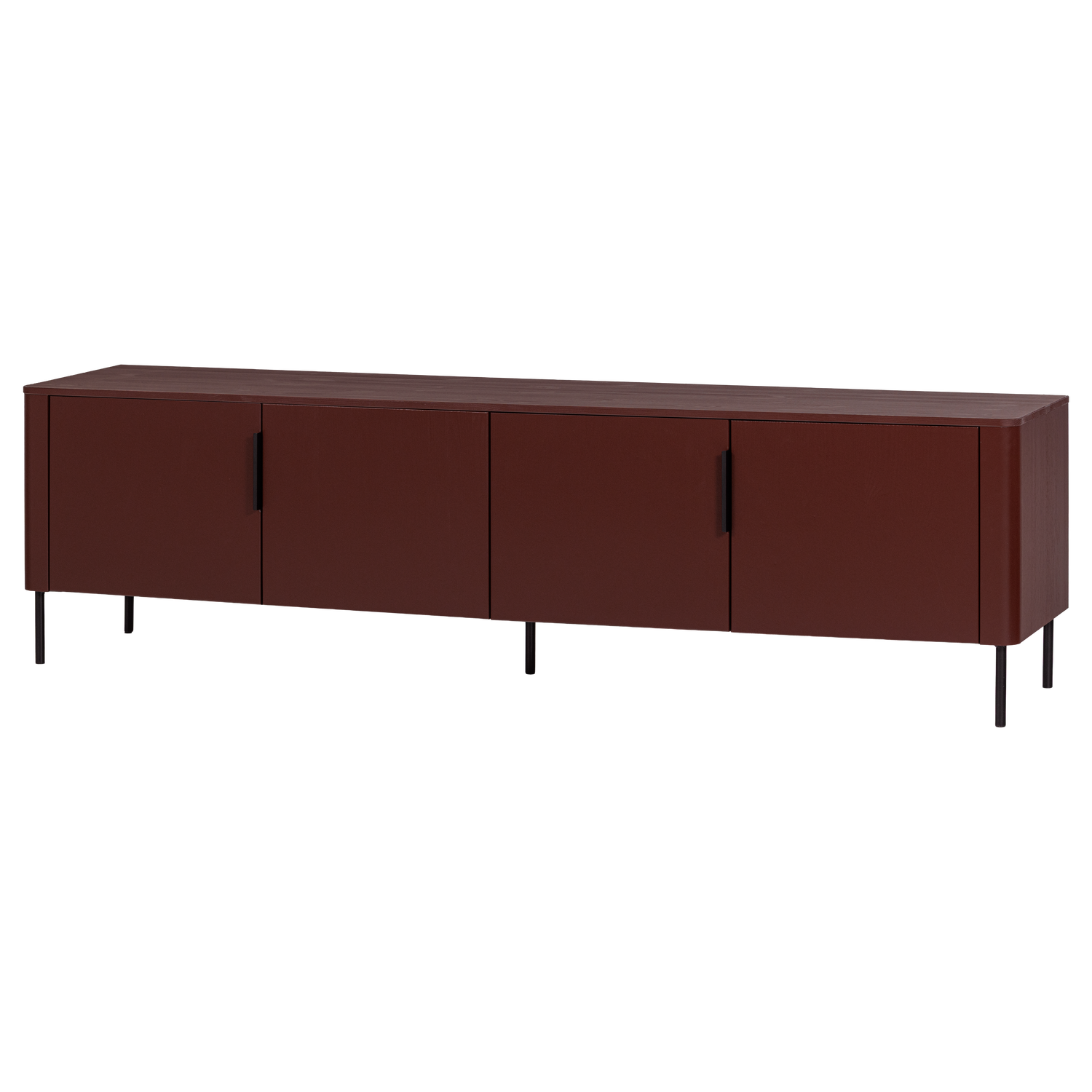 GUNNAR TV-MÖBEL 200 CM KIEFER BORDEAUXROT [fsc]