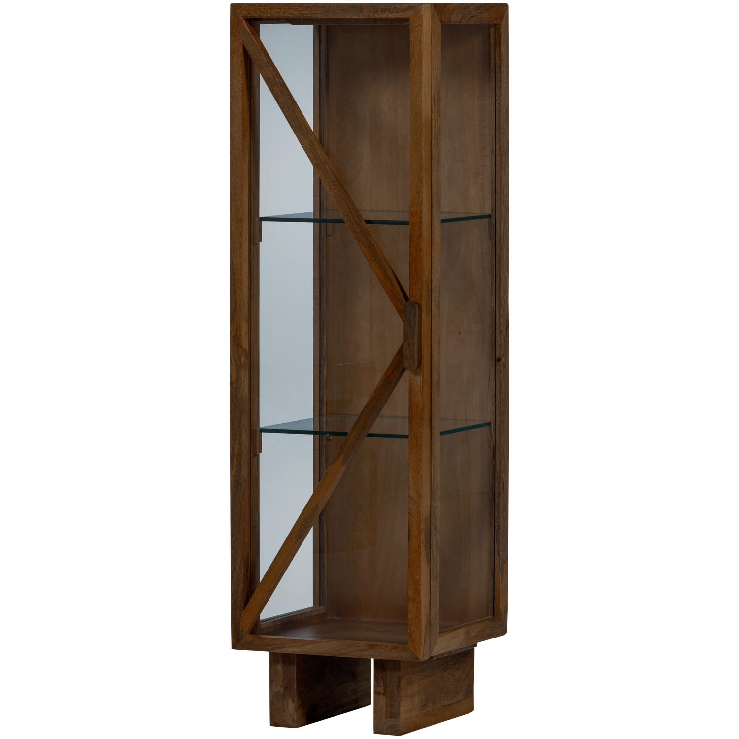 KELLA 1-TURIGER SCHRANK MANGO HOLZ BRAUN