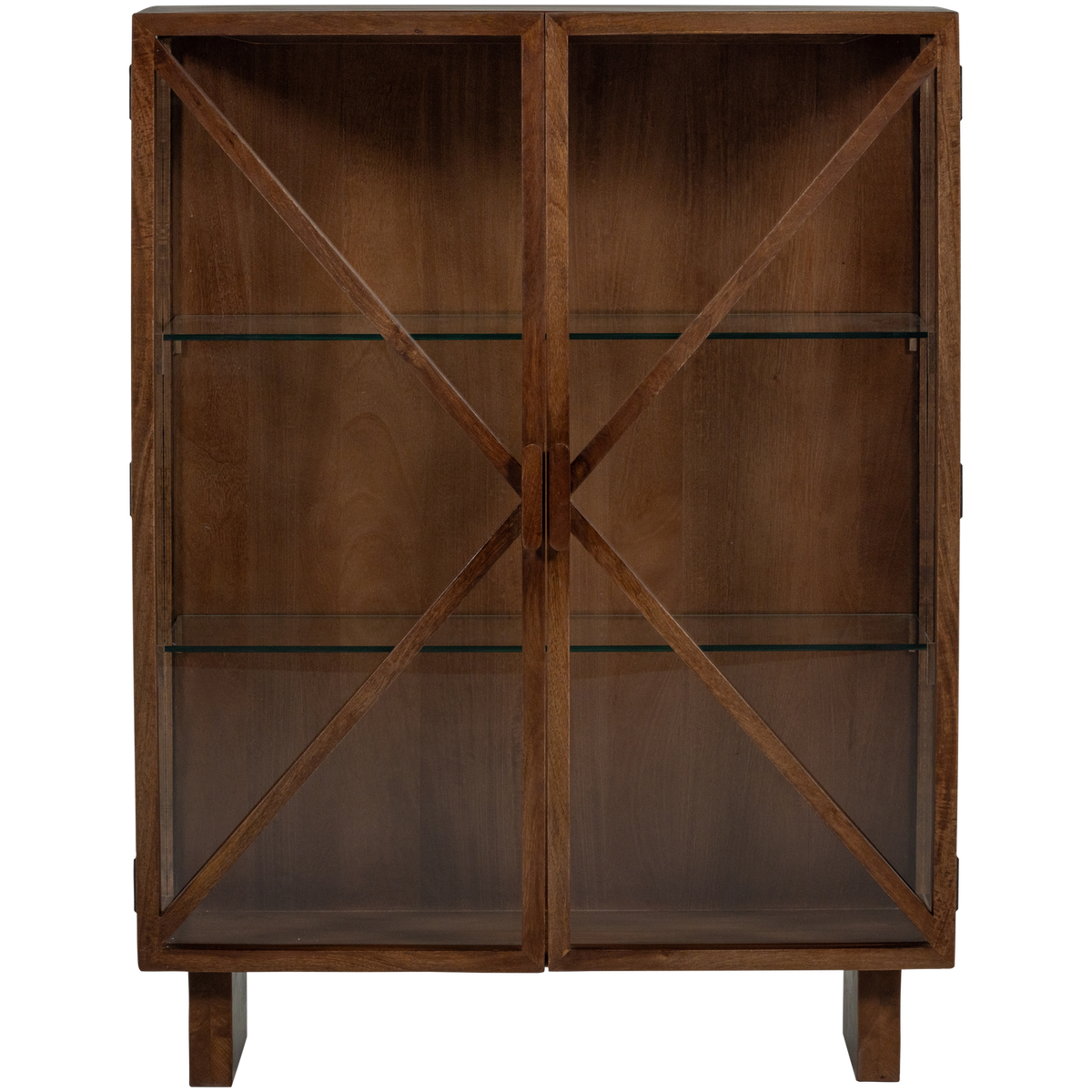 KELLA 2-TURIGER SCHRANK MANGO HOLZ BRAUN