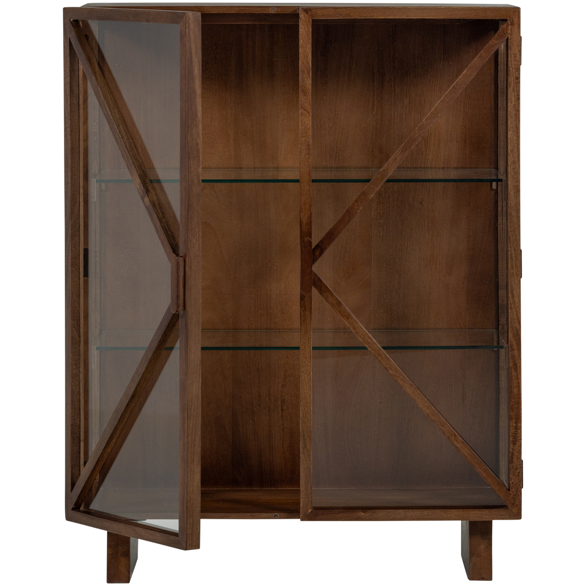 KELLA 2-TURIGER SCHRANK MANGO HOLZ BRAUN