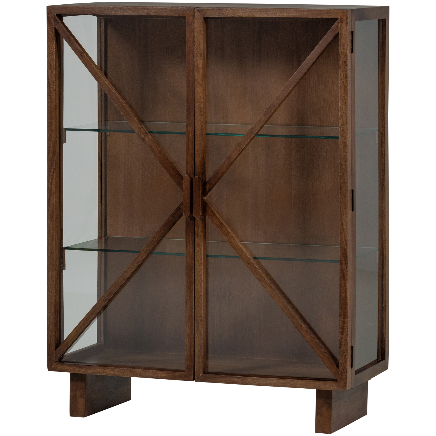 KELLA 2-TURIGER SCHRANK MANGO HOLZ BRAUN