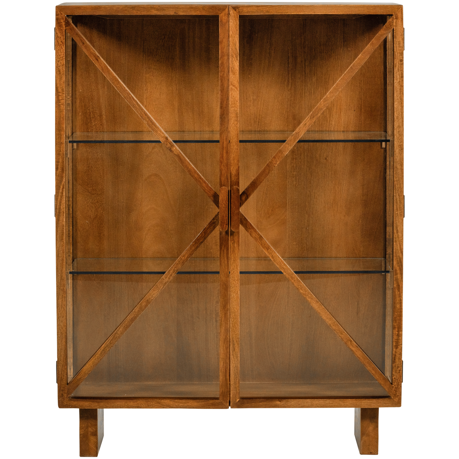 KELLA 2-TURIGER SCHRANK MANGO HOLZ NATUR