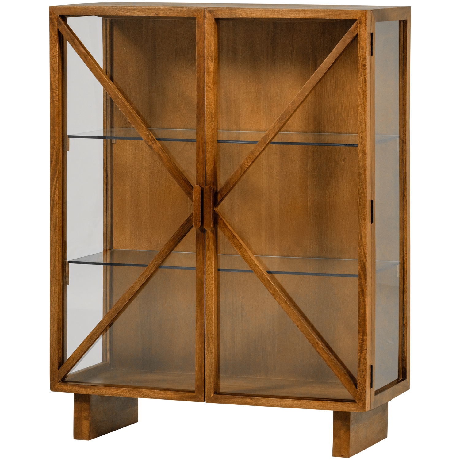 KELLA 2-TURIGER SCHRANK MANGO HOLZ NATUR