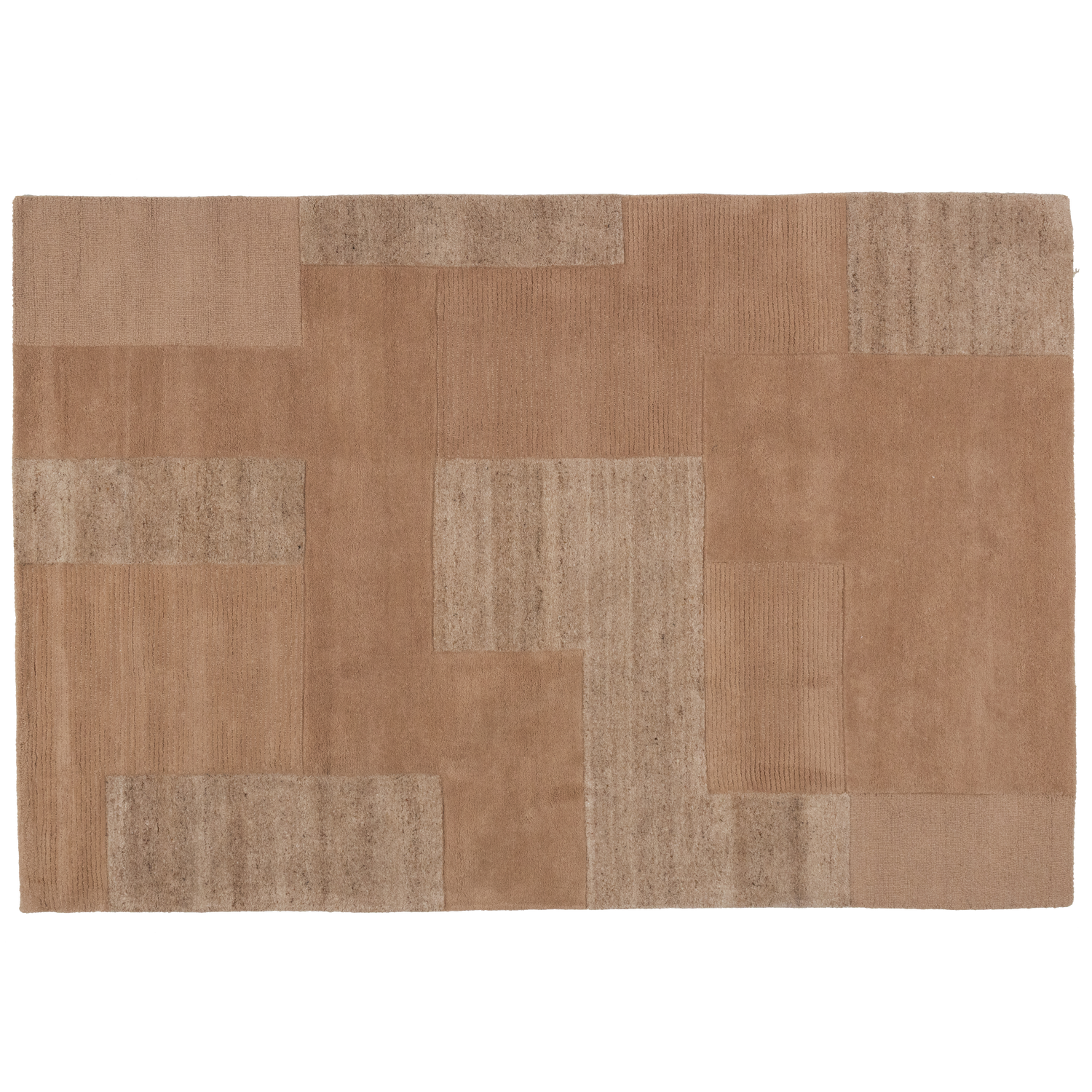 NOVEN HANDGEWOBENER TEPPICH WOLLE/BAUMWOLLE SAND 170x240CM