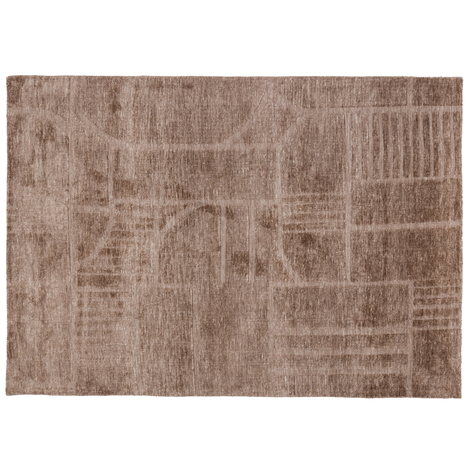 LOVI TEPPICH POLYESTER/BAUMWOLLE TAUPE 170x240CM
