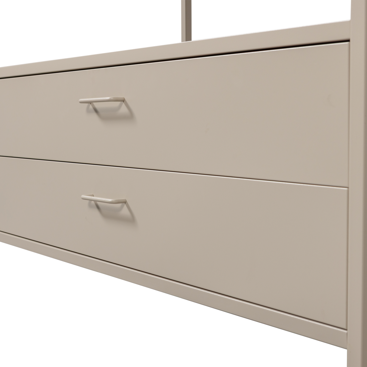 FERRIS OFFEN KLEIDERSCHRANK 100 CM METALL SAND