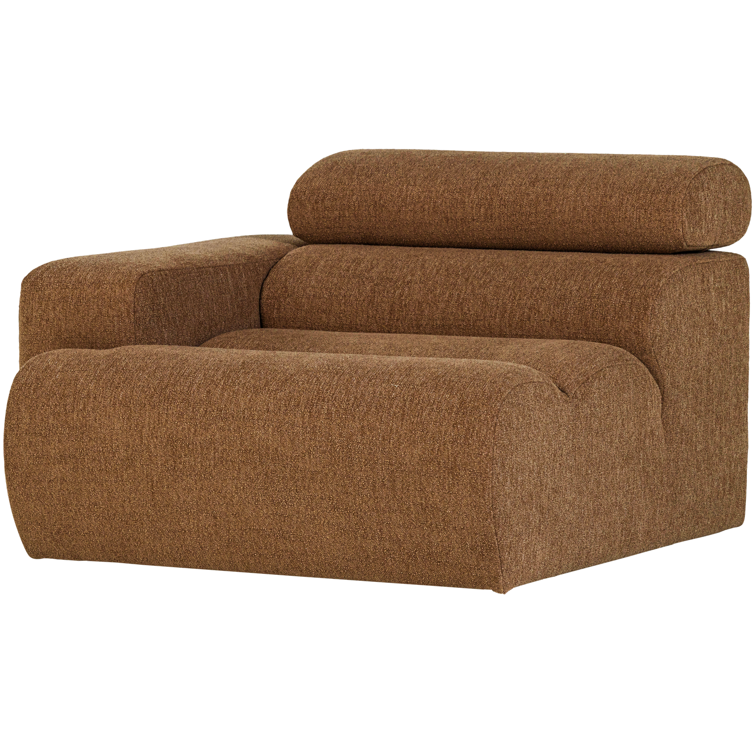NOVI 1-SITZER ELEMENT ARM LINKS BOUCLE KARAMELBRAUN