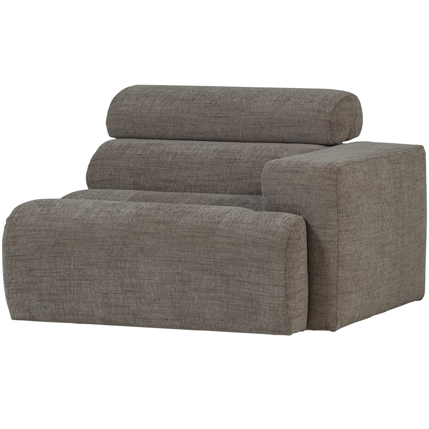 NOVI 1-SITZER ELEMENT ARM RECHTS GRAU MELANGE