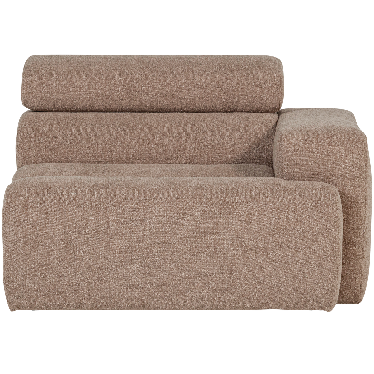 NOVI 1-SITZER ELEMENT ARM RECHTS BOUCLE TAUPE