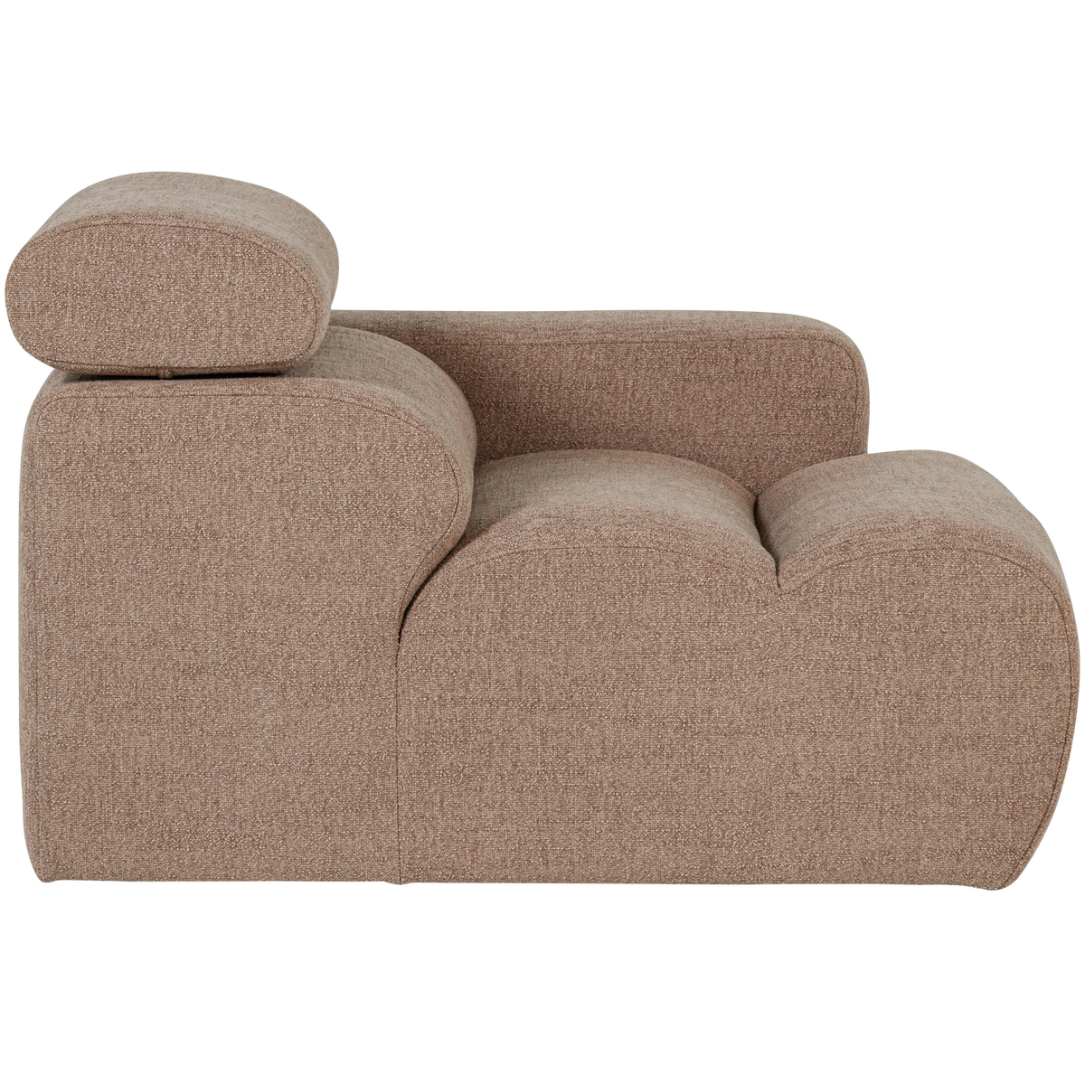NOVI 1-SITZER ELEMENT ARM RECHTS BOUCLE TAUPE